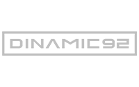 dinamic 92 logo en version grey
