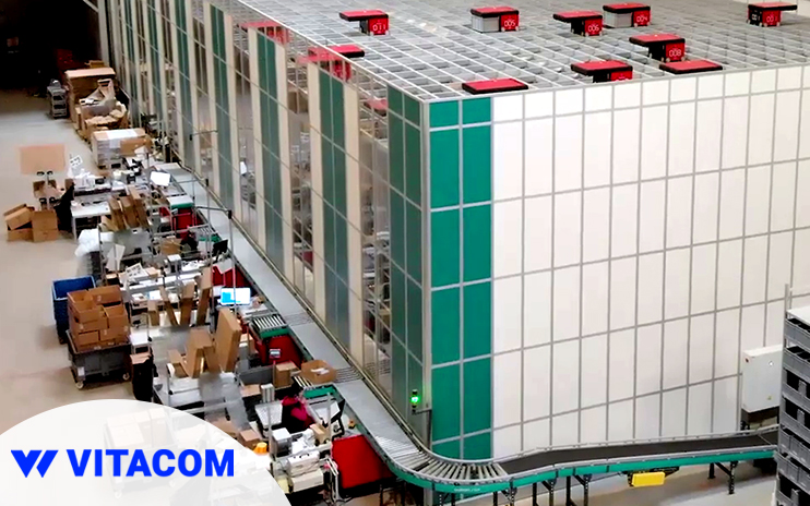 Sistemele si robotii folositi de Vitacom, in depozitul din Cluj, sunt coordonati de solutia WMS de la Senior Software