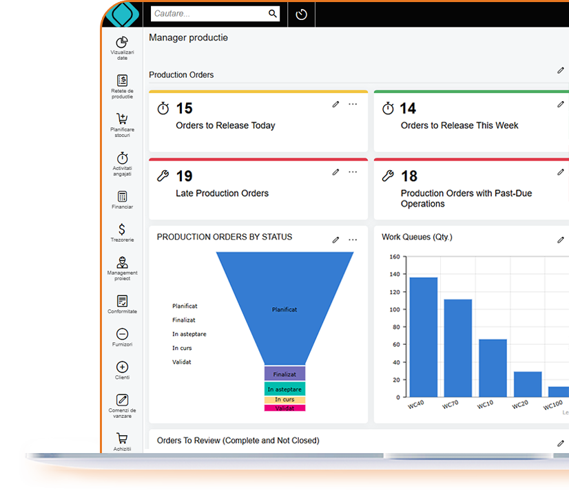 management oferte in productie