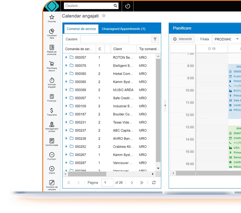 planificare resurse sistem software erp