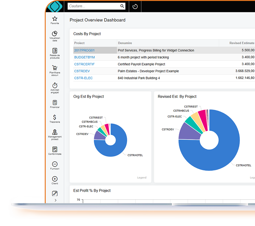 erp sistem software pentru management proiecte