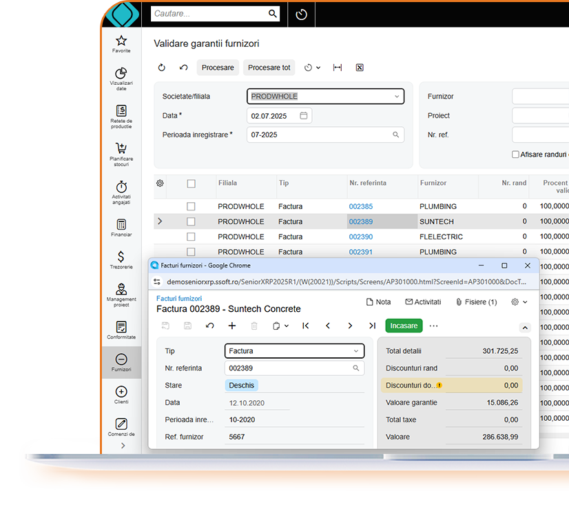 management garantii in proiecte si constructii