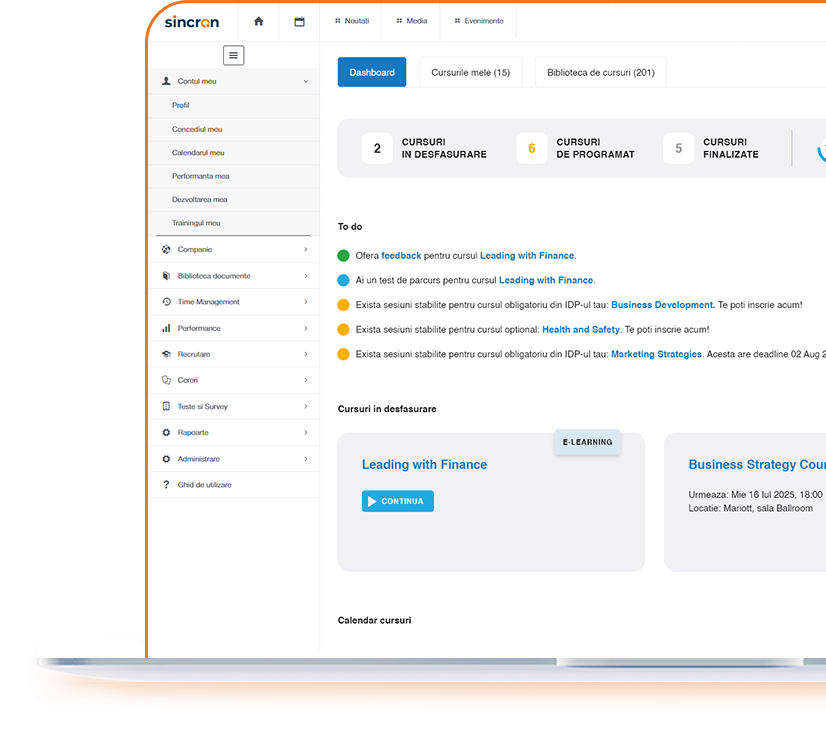 portal angajati in sistem software HCM - Sincron HR