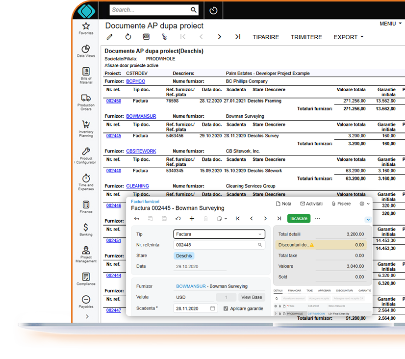 management documente sistem software erp